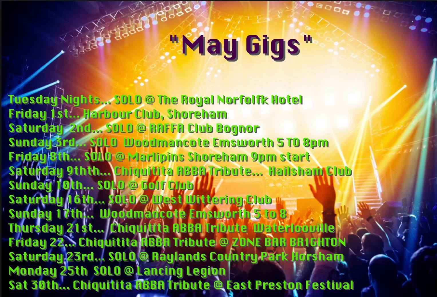 Treeanna May gigs